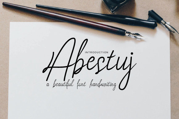 Abestuj: A Timeless Handwritten Font for Makers