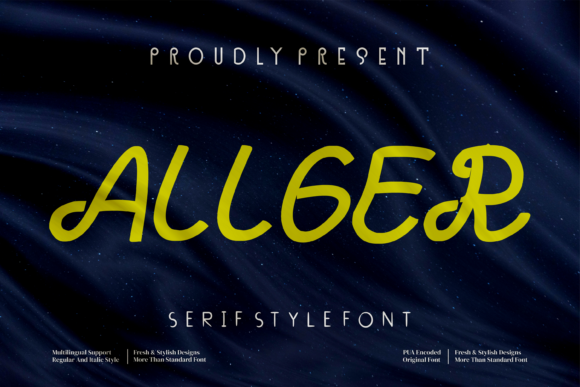Allger: A Charming Script Handwritten Font for Editors