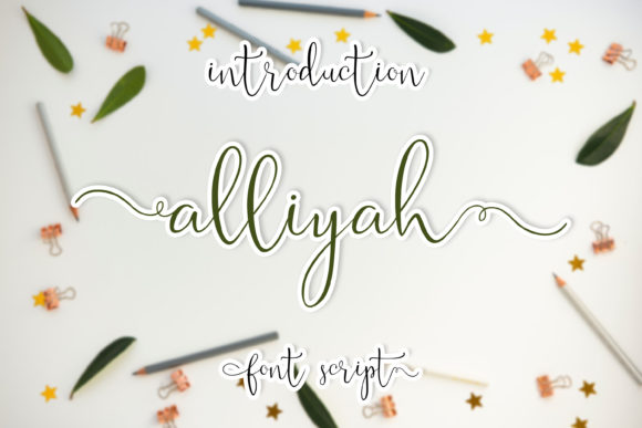 Alliyah Font: Elegant Script for Handmade Brands