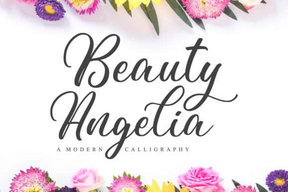 Beauty Angelia: A Script Handwritten Font for Campaigns