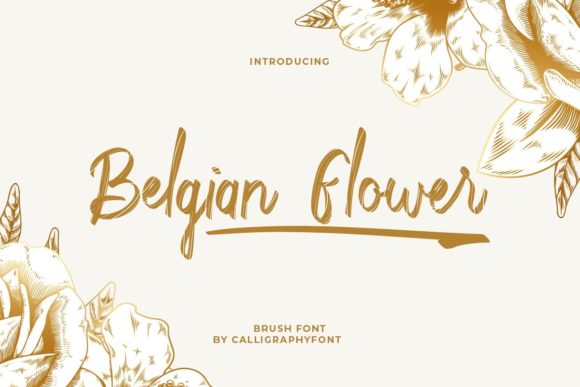 Belgian Flower: The Perfect Script Font for Handmade Goods