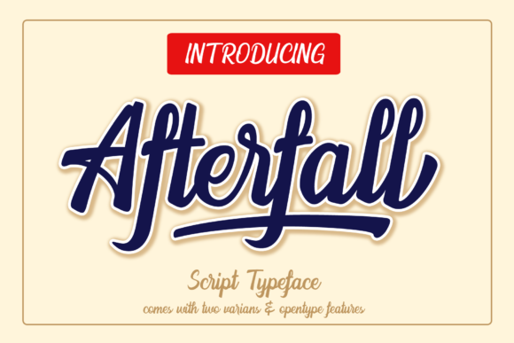 Elevate Web Headers with the Afterfall Typeface