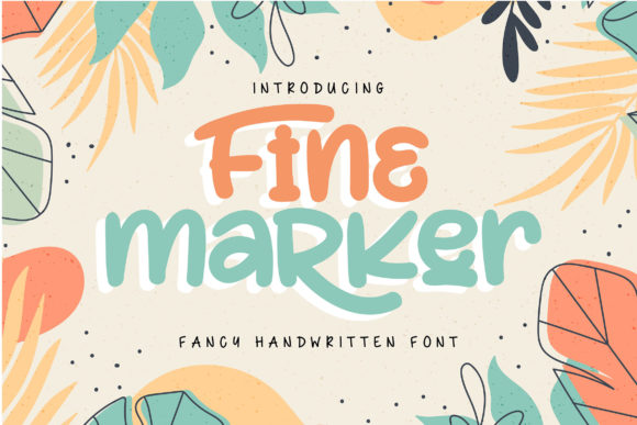 Fine Marker: A Relaxed Script Handwritten Font for Editorial Design