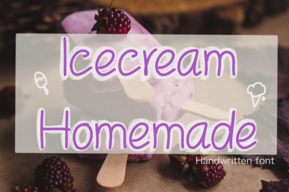 Icecream Homemade: A Sweet Typeface for Web Design