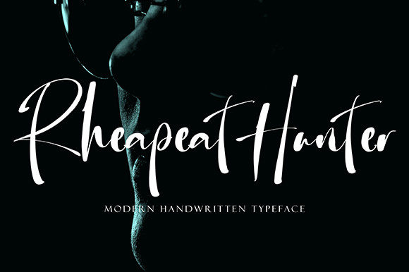 Rhepeat Hunter: A Dainty Script Font for Modern Web Design
