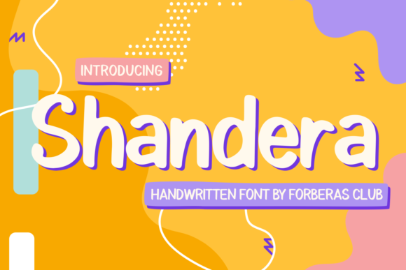 Shandera: A Playful Script Handwritten Font for Campaigns