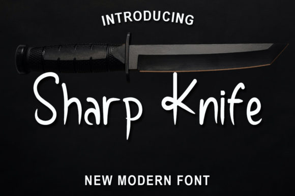Sharp Knife Font: Elevate Your Brand with Handwritten Style