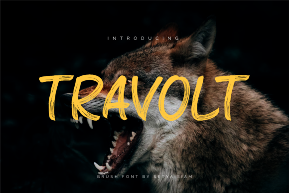 Travolt: A Brushed Typeface for Bold Branding